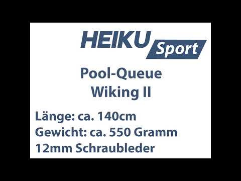 Pool-Queue Wiking II mit 12mm Schraubleder